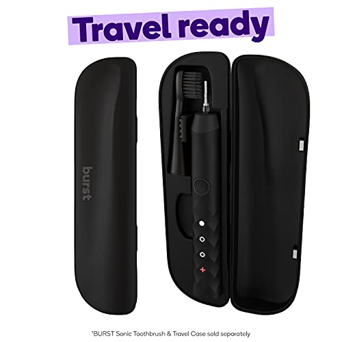 BURST Electric Toothbrush Travel Case for BURST Sonic Toothbrush, Black (Case...