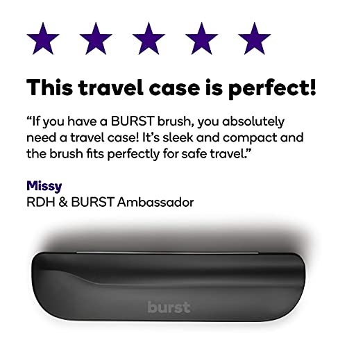 BURST Electric Toothbrush Travel Case for BURST Sonic Toothbrush, Black (Case...