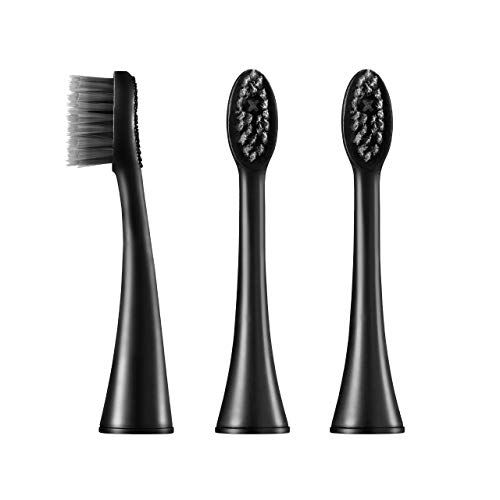 BURST Replacement Electric Toothbrush Heads for BURST Sonic Toothbrush, Charc...