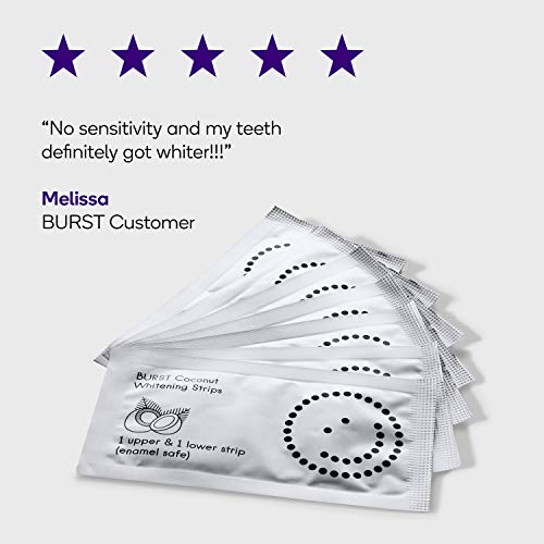 BURST Teeth Whitening Strips with Coconut Oil, 14 Treatments