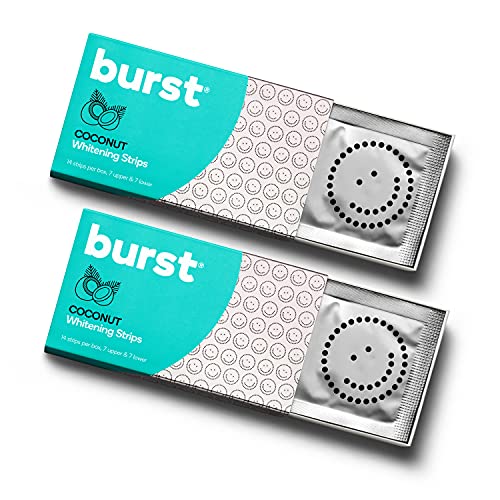BURST Teeth Whitening Strips with Coconut Oil, 14 Treatments