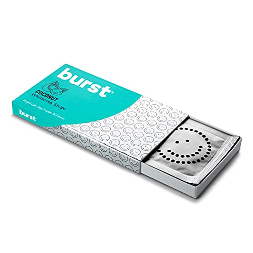 BURST Teeth Whitening Strips with Coconut Oil, 7 Treatments