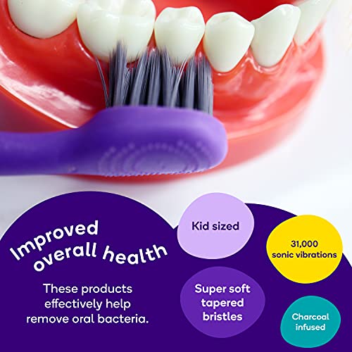 BURSTkids Replacement Electric Toothbrush Heads for BURSTkids Sonic Toothbrus...