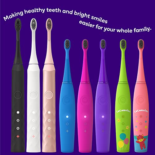 CoComelon x BURSTkids Sonic Toothbrush with Soft Charcoal-Black Bristles, Sma...