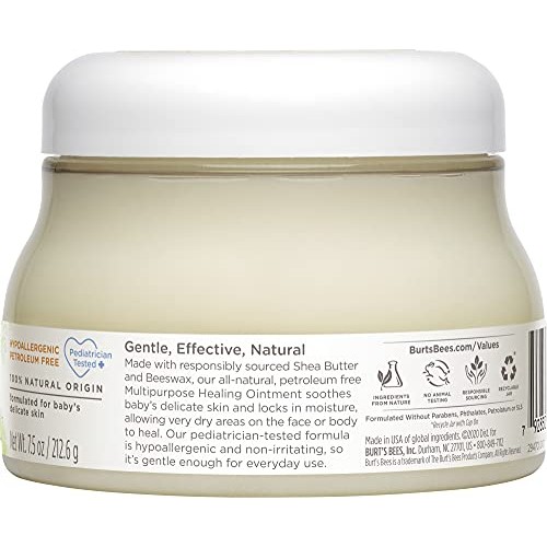 Burt's Bees Baby Healing Ointment, Face & Body Skin Care, Moisturizing with S...