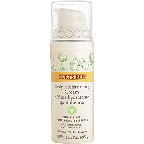Burt's Bees Daily Face Moisturizer Cream for Sensitive Skin, Fragrance Free L...
