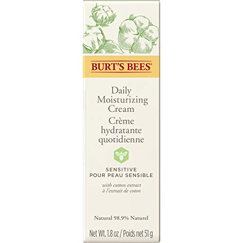 Burt's Bees Daily Face Moisturizer Cream for Sensitive Skin, Fragrance Free L...