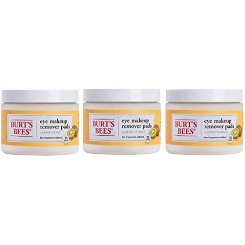 Burt's Bees Eye Makeup Remover Pads, 35 Count, Pack of 3