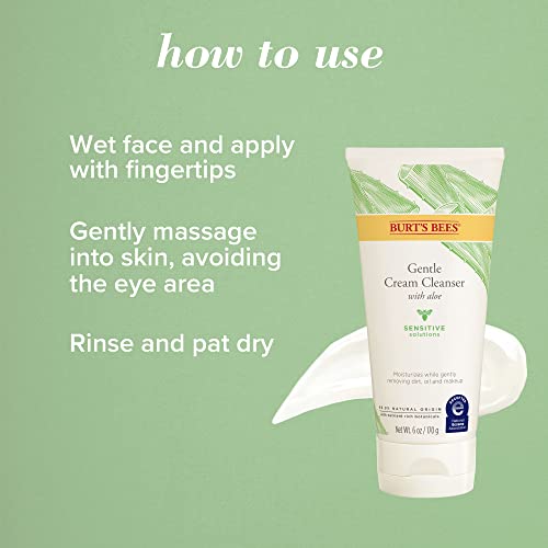 Burt's Bees Face Cleanser, Facial Wash for Sensitive Skin, Natural Skin Care,...