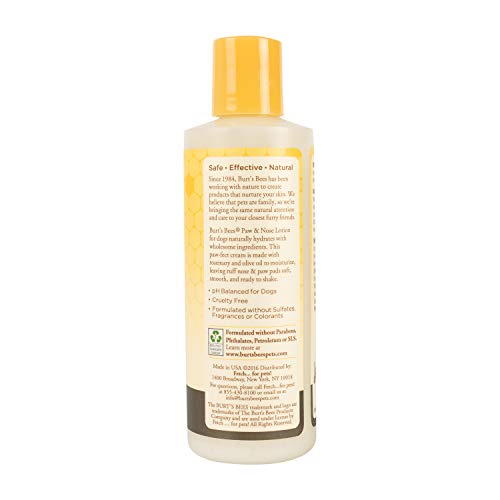 Burt's Bees for Pets for Dogs All-Natural Paw & Nose Lotion with Rosemary & O...