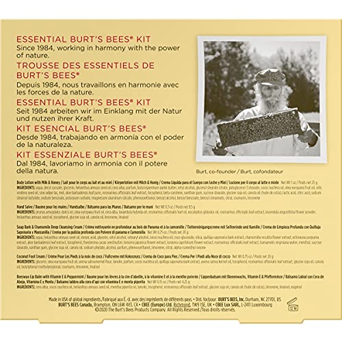 Burt's Bees Gift Set, 5 Essential Prodcuts, Deep Cleansing Cream, Hand Salve,...