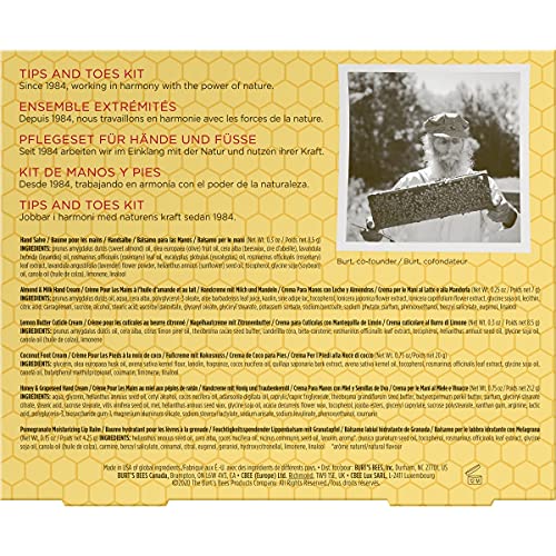 Burt's Bees Gift Set, 6 Products - 2 Hand Cream, Foot Cream, Cuticle Cream, H...