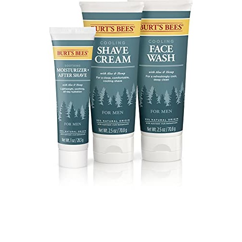 Burt's Bees Grooming Essentials For Men with Cooling Face Wash Cooling Shave ...