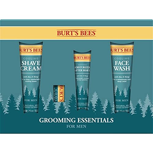 Burt's Bees Grooming Essentials For Men with Cooling Face Wash Cooling Shave ...