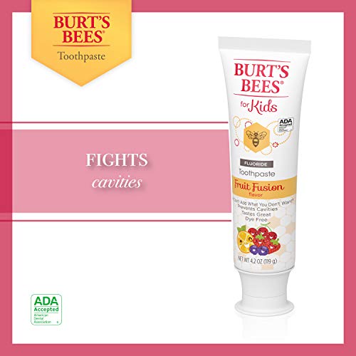 Burt's Bees Kids Toothpaste with Fluoride Fusion Fruit,16.8 Ounce