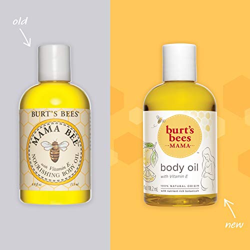 Burt's Bees Mama Bee Nourishing Oil With Vitamin E, 4 Fl Oz (Pack of 3)