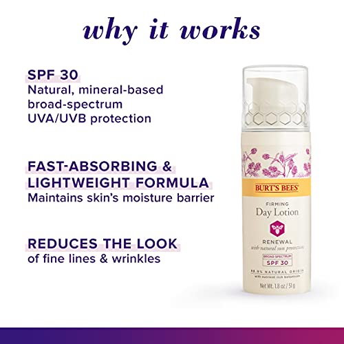 Face Lotion, Burt's Bees Retinol Alternative Facial Moisturizer, Anti-Aging S...