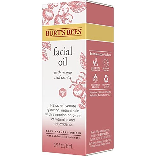 Face Oil, Burt's Bees Hydrating & Anti-Aging Facial Care, 0.51 Ounce (Packagi...