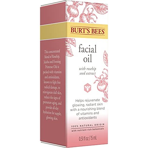 Face Oil, Burt's Bees Hydrating & Anti-Aging Facial Care, 0.51 Ounce (Packagi...