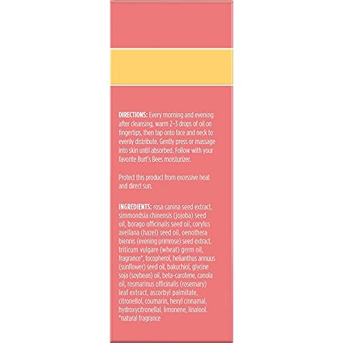 Face Oil, Burt's Bees Hydrating & Anti-Aging Facial Care, 0.51 Ounce (Packagi...