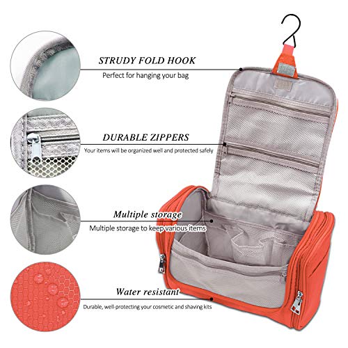 Extra Large Capacity Hanging Toiletry Bag for Men & Women, Portable Waterproo...