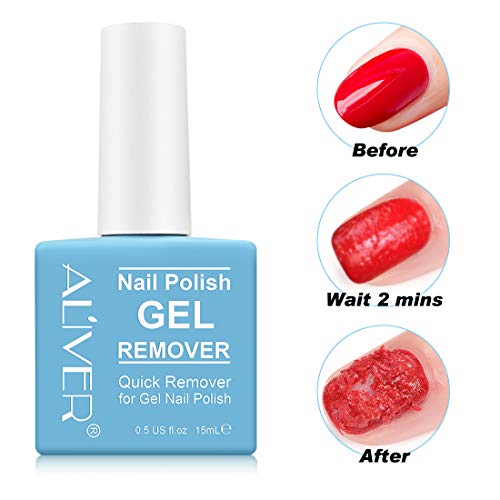 (3 PACK) Nail Polish Remover, Professional Remove Gel Nail Polish Within 3-6 ...