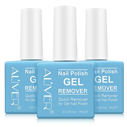 (3 PACK) Nail Polish Remover, Professional Remove Gel Nail Polish Within 3-6 ...