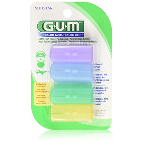 Butler Gum Toothbrush Anti-Bacterial Covers - 152RA, 743377 (Pack of 3)