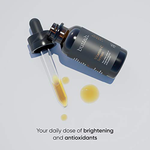 Buttah Skin Vitamin C Serum 1 FL oz e 30mL - For Face - Vitamin E - Ferulic A...
