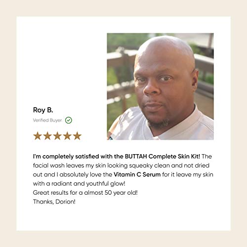 Buttah Skin Vitamin C Serum 1 FL oz e 30mL - For Face - Vitamin E - Ferulic A...