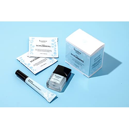 butter LONDON Nail Scrubbers 2-in-1 Prep & Lacquer Remover Wipes, 10 Count