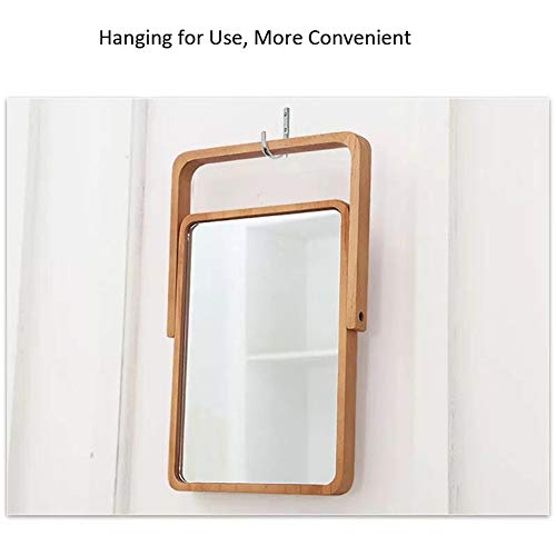 Buwico Rectangle Standing Vanity Makeup Mirror Cosmetic Mirror Table Mirror w...