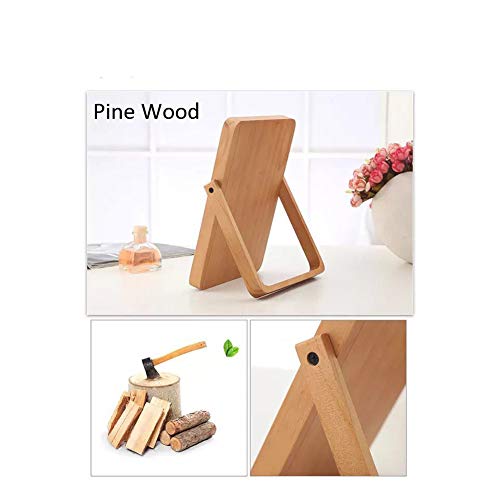 Buwico Rectangle Standing Vanity Makeup Mirror Cosmetic Mirror Table Mirror w...