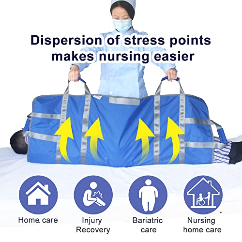 BUYHAO 50" x 40" Positioning Washable Bed Pad with 8 Handles, Draw Sheets for...