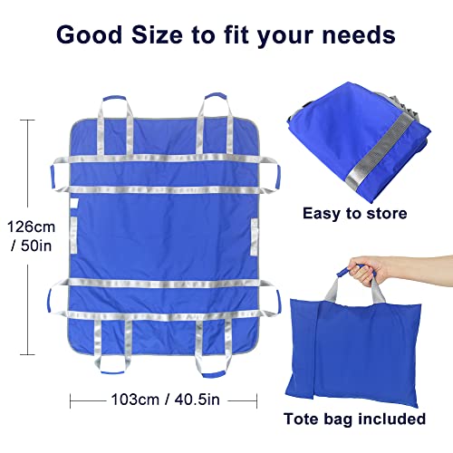 BUYHAO 50" x 40" Positioning Washable Bed Pad with 8 Handles, Draw Sheets for...