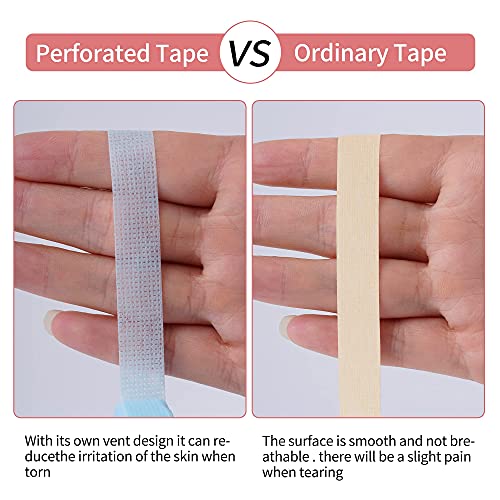 12 Rolls Eyelash Extension Tape, Adhesive Fabric lash Tape,Under Eye tape,Bre...