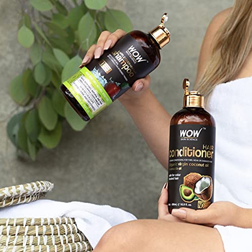 WOW Skin Science Apple Cider Vinegar Shampoo & Conditioner Set - Men and Wome...