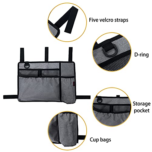 BVMAG Walker Bag Pouch Basket with Cup Holder Armrest Attachments Hand Free S...
