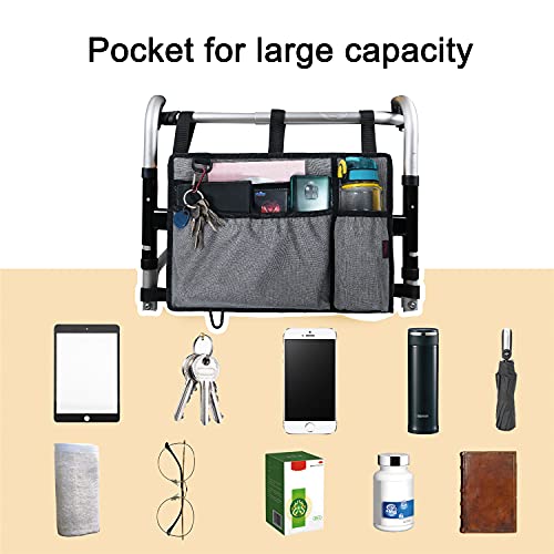 BVMAG Walker Bag Pouch Basket with Cup Holder Armrest Attachments Hand Free S...