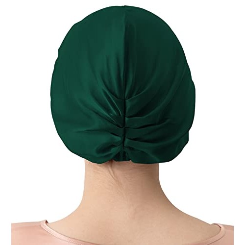 BXZUSIO 100% Mulberry Silk Bonnet for Sleeping Hair Care Night Silk Sleep Cap...