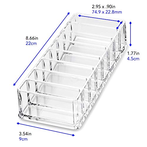 byAlegory Acrylic Lipstick & Acrylic Compact Makeup Organizer Set For Bronzer...