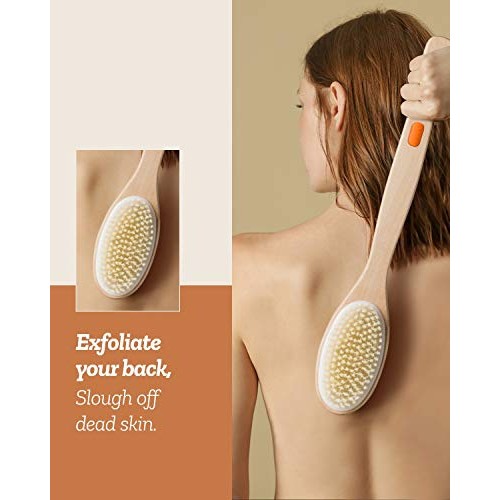 Shower Brush, Bymore Dry Brushing for Body Cellulite and Lymphatic, Dry Skin ...