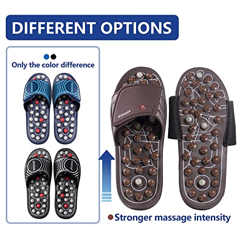 BYRIVER Reflexology Foot Massager Tools, Acupuncture Massage Slippers Shoes S...
