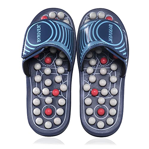BYRIVER Reflexology Foot Massager Tools, Acupuncture Massage Slippers Shoes S...