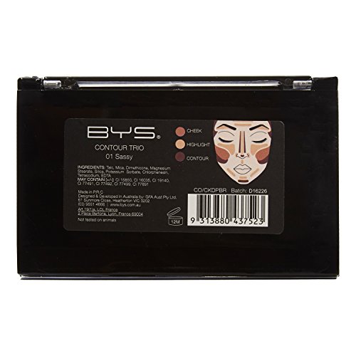 BYS Contour Trio - Lift, Contour, and Highlight Palette, 3-Color Shade Compac...
