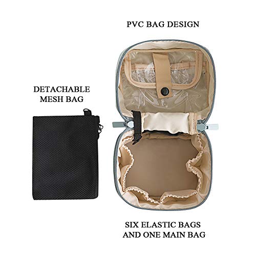 Makeup Bag Travel Cosmetic Bag Small Makeup Brush Holder Organizer Cute Porta...