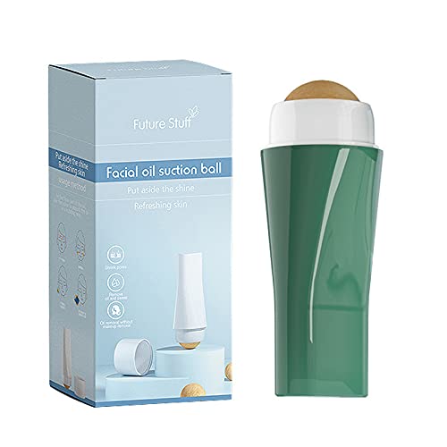 Oil-Absorbing Volcanic Face Roller, Reusable Facial Skincare Tool Oil Control...