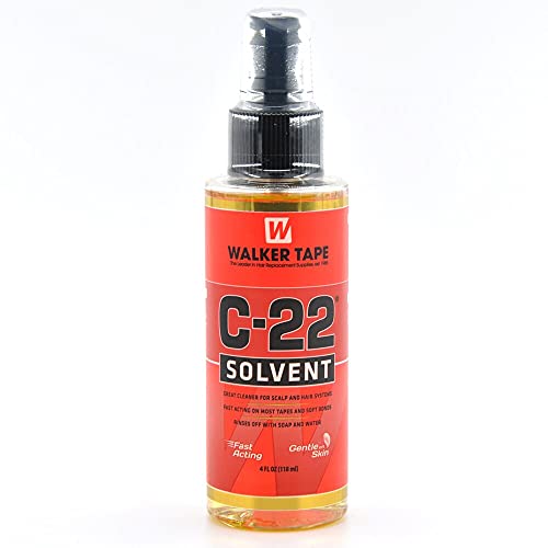 C-22 adhesive solvent by Walker Tape C22 Solvent 4 Oz Spray For Lace Wigs & T...