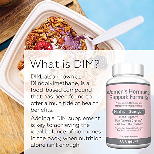 Women's Hormone Support Formula – Extra Strength DIM 200mg with BioPerine, Do...
