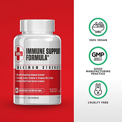 Immune Support Formula (H Rescue Discreet) Immune Support Supplement L Lysine...